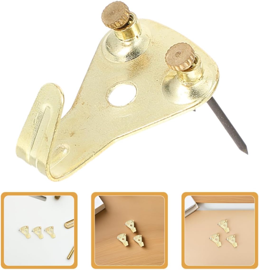 30pcs Heavy Duty Picture Hanging Kit with Brass and Black Copper Hooks, Picture Frame and Mirror Wall Hangers for Drywall and Wood, Gallery Frame Hardware Set for Home and Office