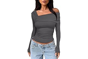 Darong One-Shoulder Long Sleeve Top: A Chic Addition to Your Wardrobe