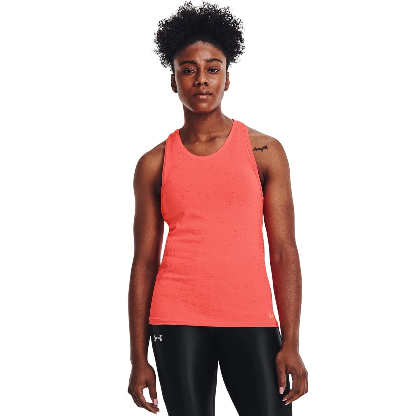 Under Armour Women Seamless Run Tank-Top Abbigliamento da Running Tank Top Orange - M