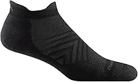 Darn Tough Men's Run No Show Tab Socks - Ultra-Lightweight Cushioned Merino Wool, Seamless Comfort, Lifetime Guarantee