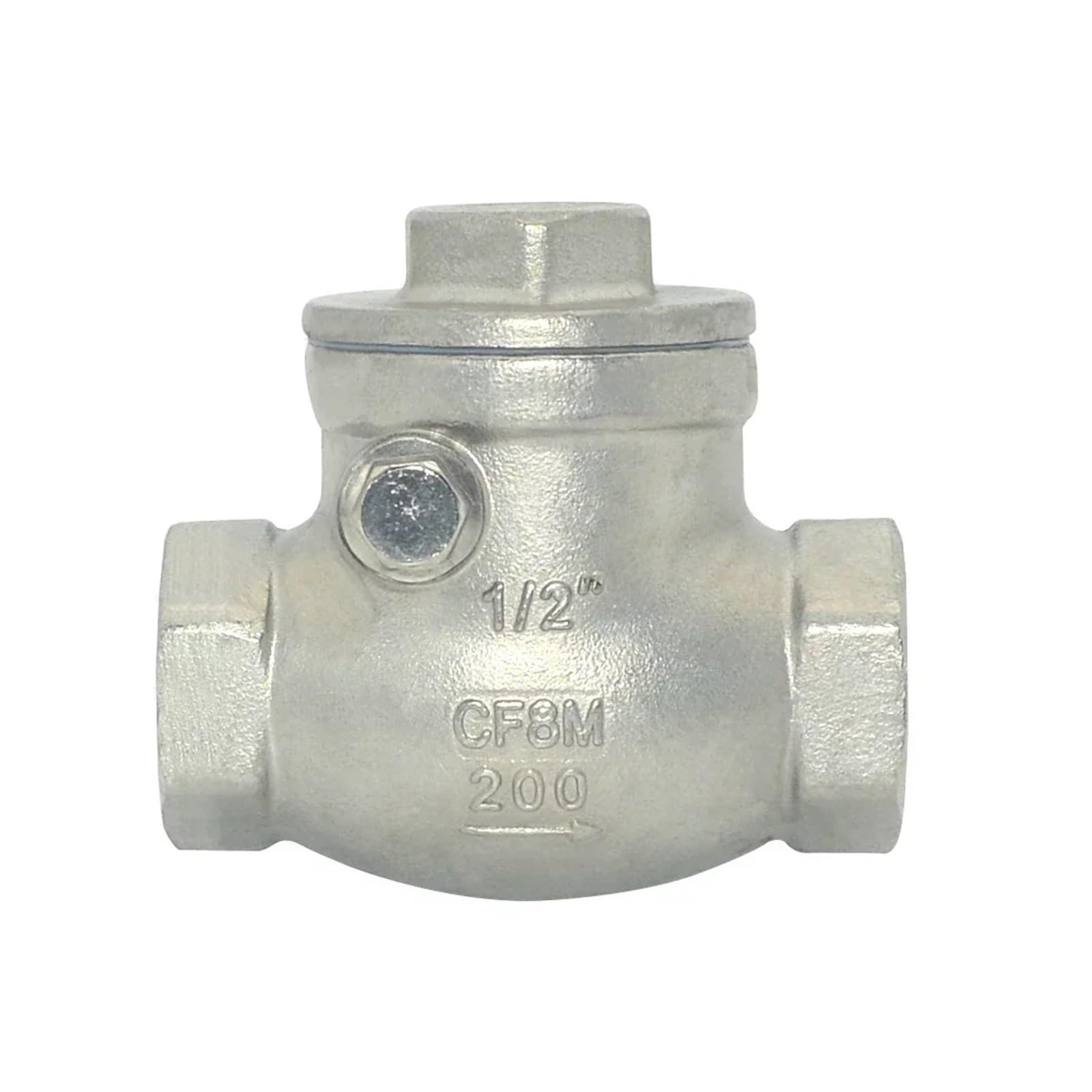 Accesorio de conversión de acero inoxidable Válvula antirretorno horizontal de acero inoxidable 1/2", 1", 3/4", 1-1/4", 1-1/2", 2", con rosca hembra unidireccional(1)