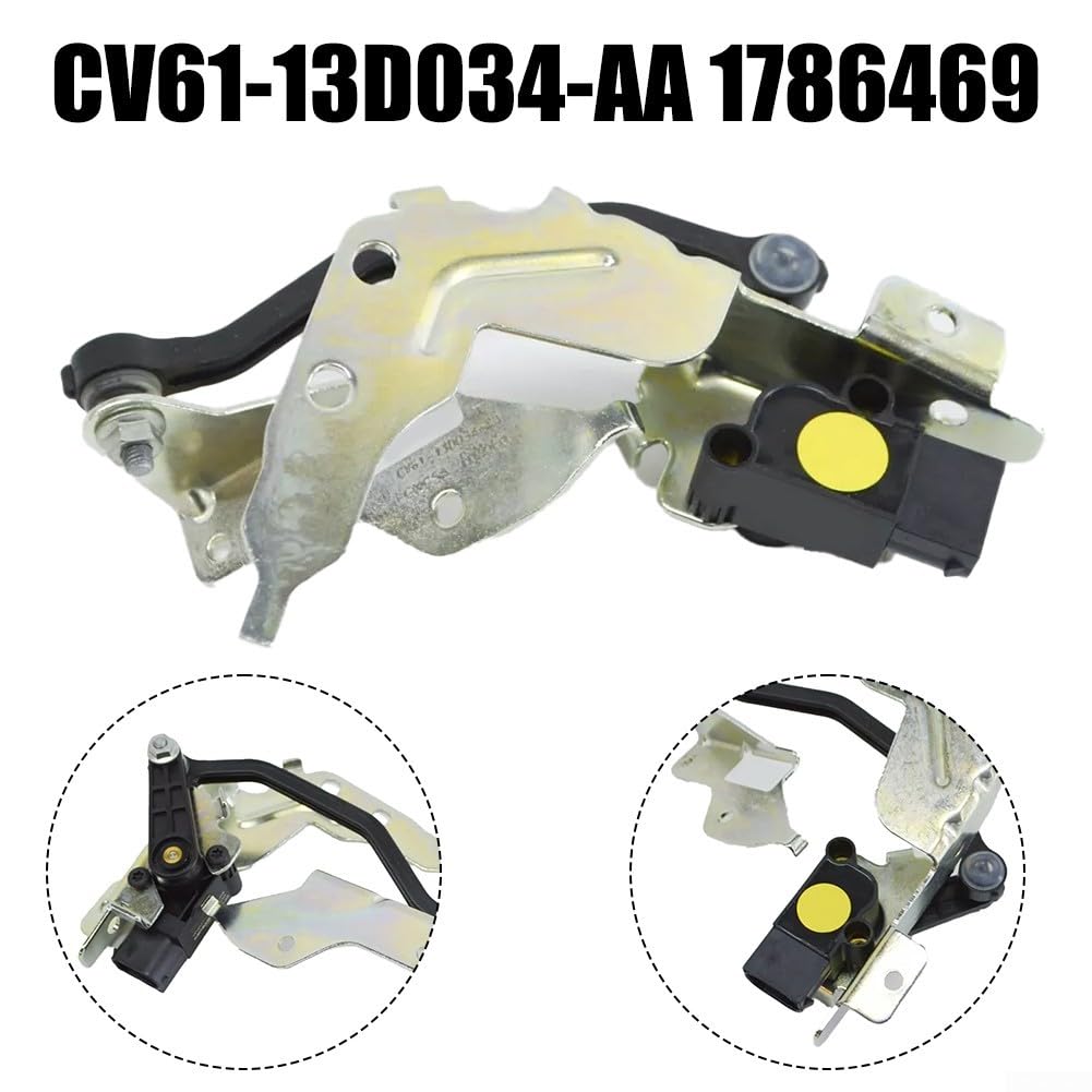 Sensor de nivelación de faros delanteros y soporte para Ford Kuga 2012-2019 ABS metal negro plata reemplazo OE CV61-13D034-AA 1786469 ajuste preciso desgaste