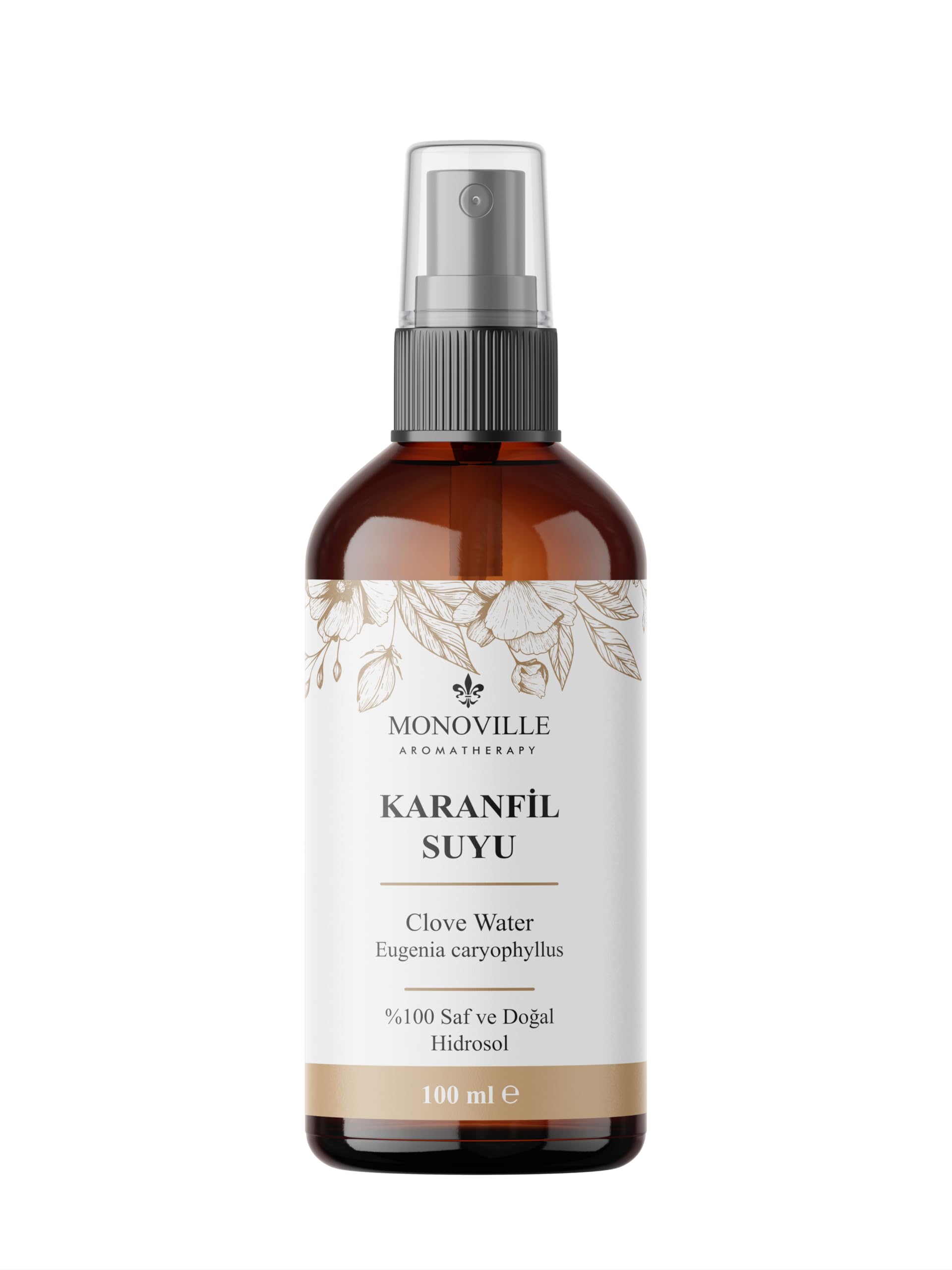 Monoville Karanfil Suyu 100 ml Cam Şişe%100 Saf ve Doğal (Clove Water)