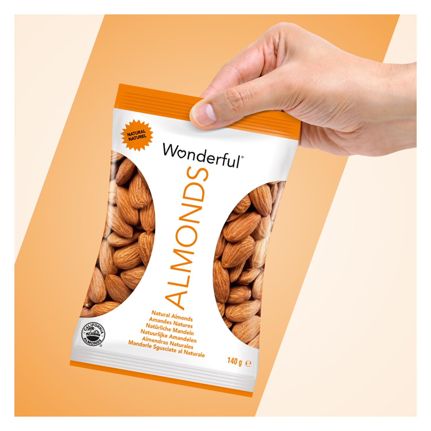 Wonderful Almonds - Amandes nature 8 x 140g