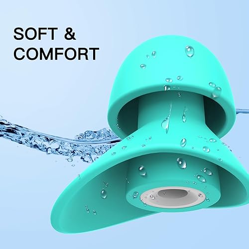 Miniatura 3 de Tapones para los oídos para nadar niños, 2 pares de tapones para los oídos de natación de agua con estuche delicado para niños, cómodos tapones