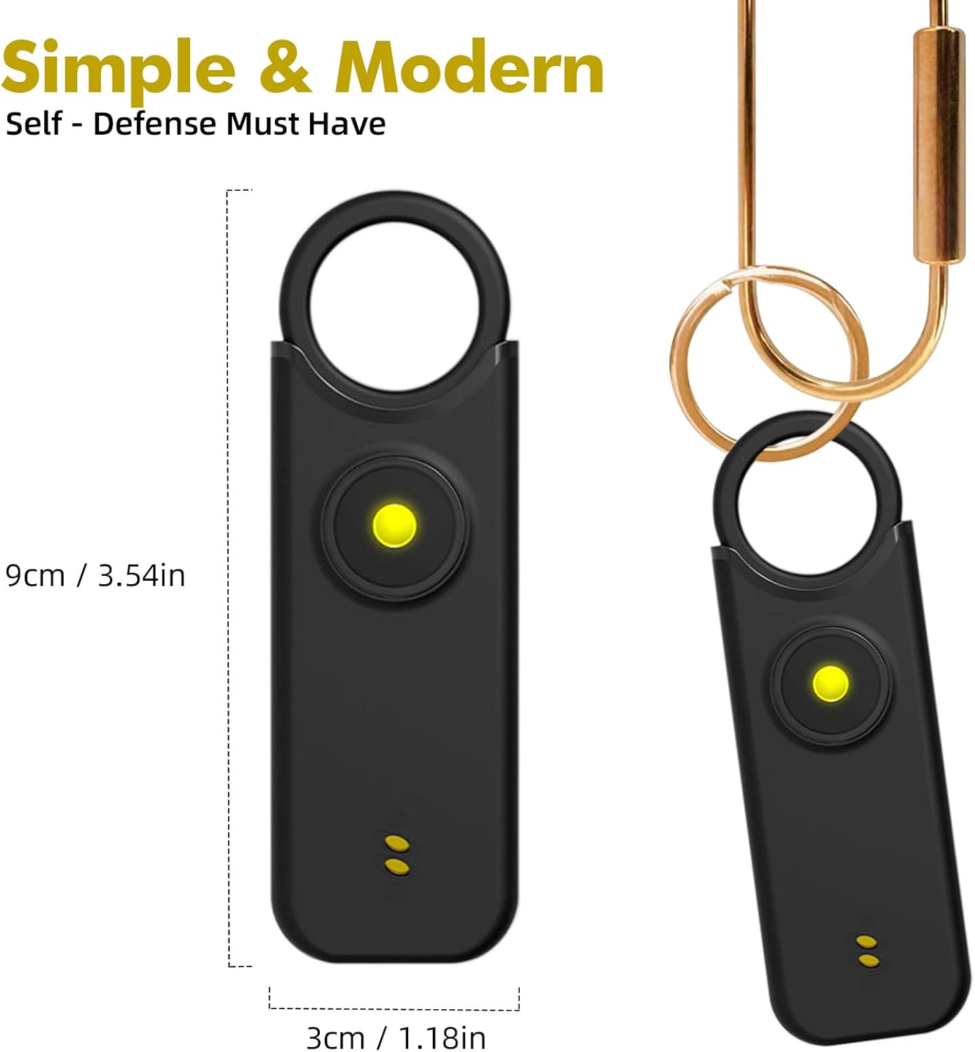 TOWODE Personal Safety Alarm for Women - 135dB Self Defense Keychains Siren Whistle, Travel Gifts for Women,with LED Strobe Light - Personal Emergency Security Safe Protection Devices for Kids Elderly 5 61MyTWyrobL. AC SL1500