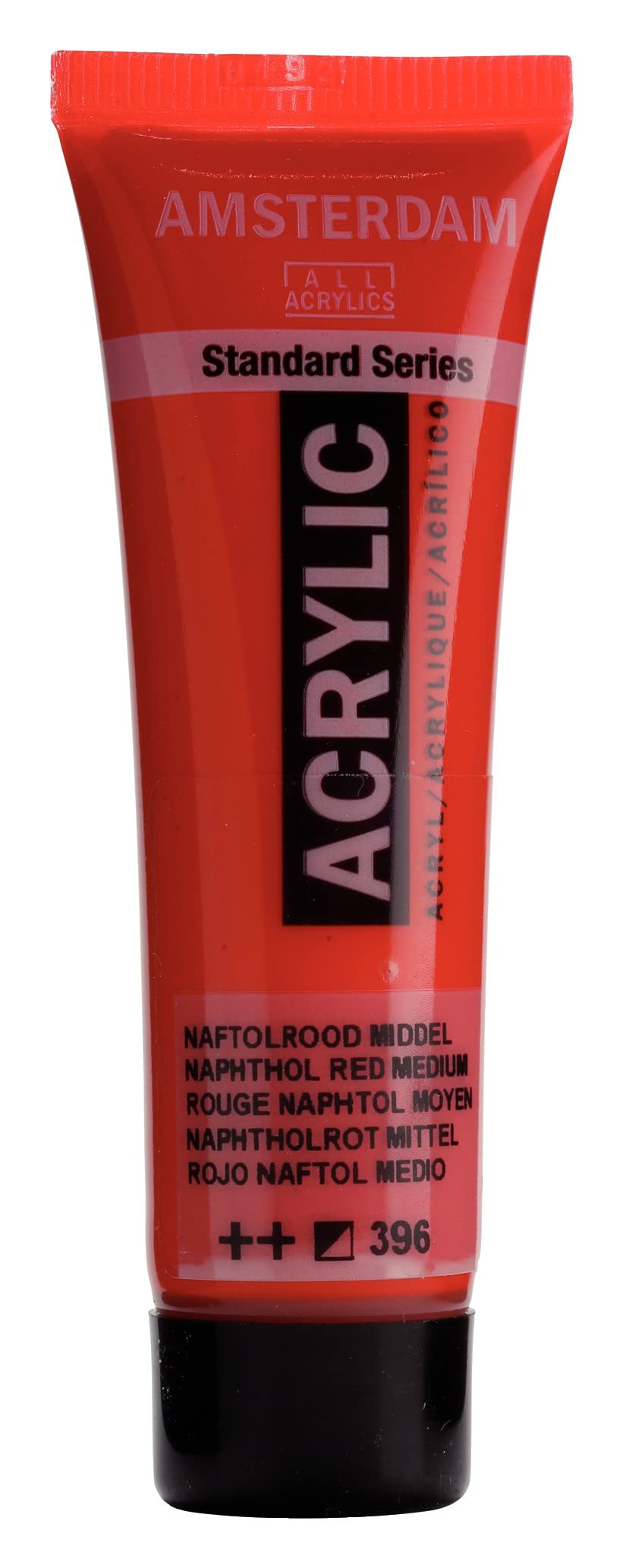 Amsterdam Standard Series Acrylic Tube - 20 ml Naphthol Red Medium - Semi-Opaque - High Lightfastness - Medium Viscosity - Water-Based - Easy Application - Durable Finish