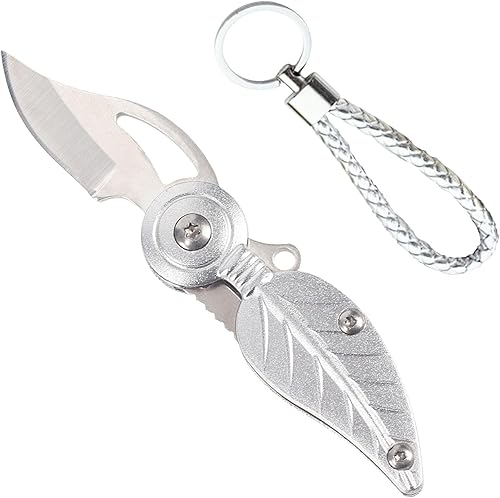 Miniatura 9 de CHJIANAO Navaja de bolsillo para mujer con cadena, cuchillos de bolsillo y cuchillos plegables, mini cuchillo de bolsillo pequeño, cuchillos