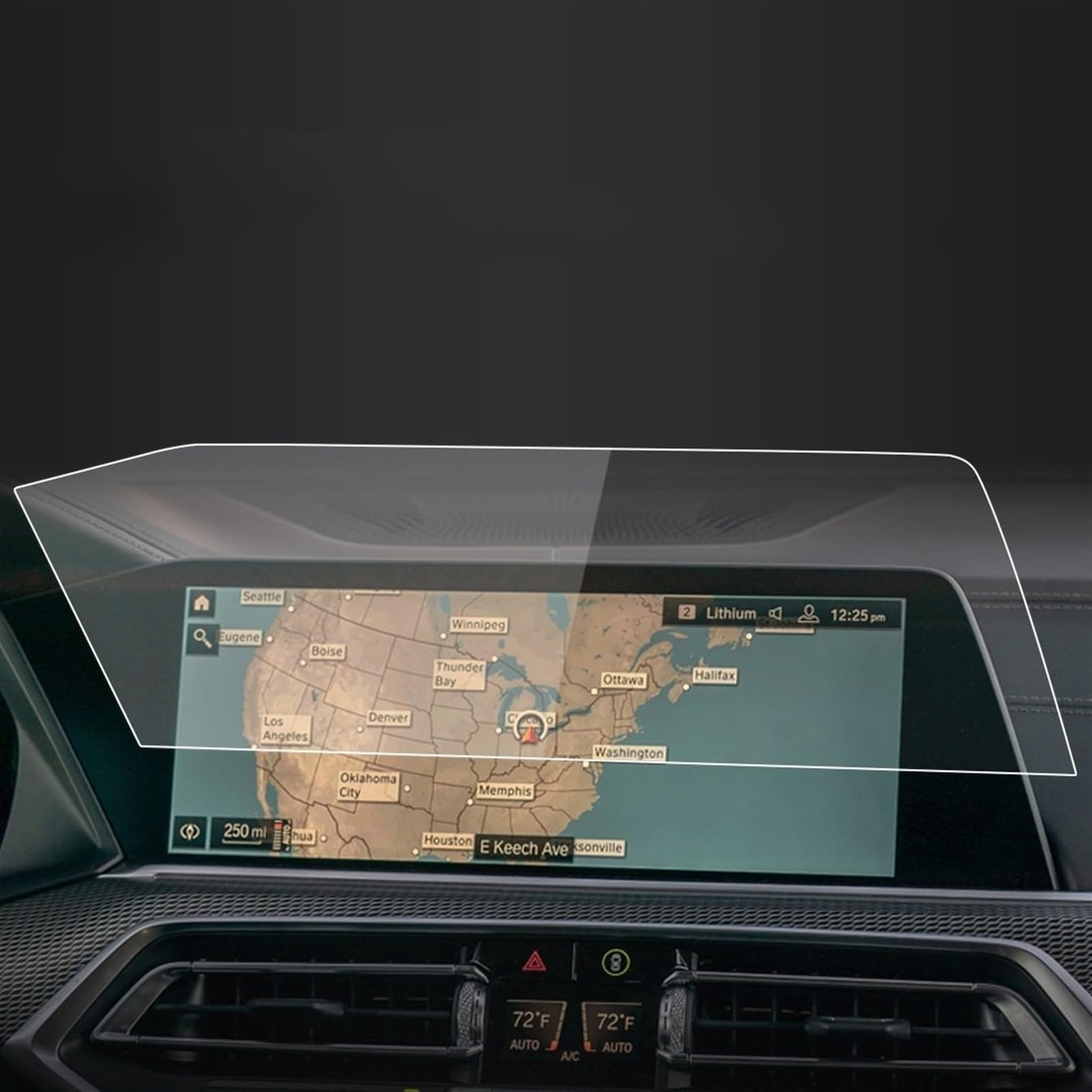 Compatible con BMW X6 2023, Protector de Pantalla de Cristal Templado para Consola y salpicadero, Pegatinas de protección para navegador, Accesorios (Color: 14.9 HD)