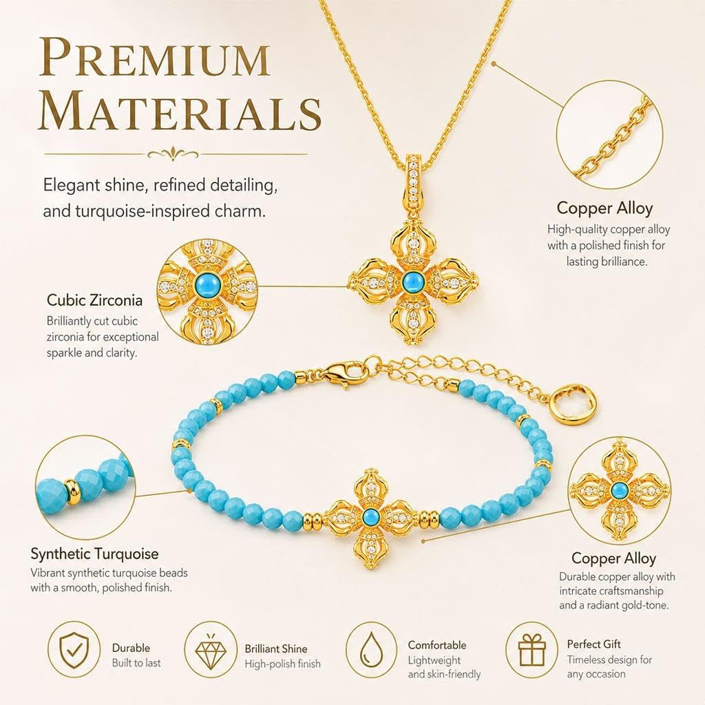 Set Gioielli 2 Pezzi Fu Charm, Collana E Bracciale Cinesi