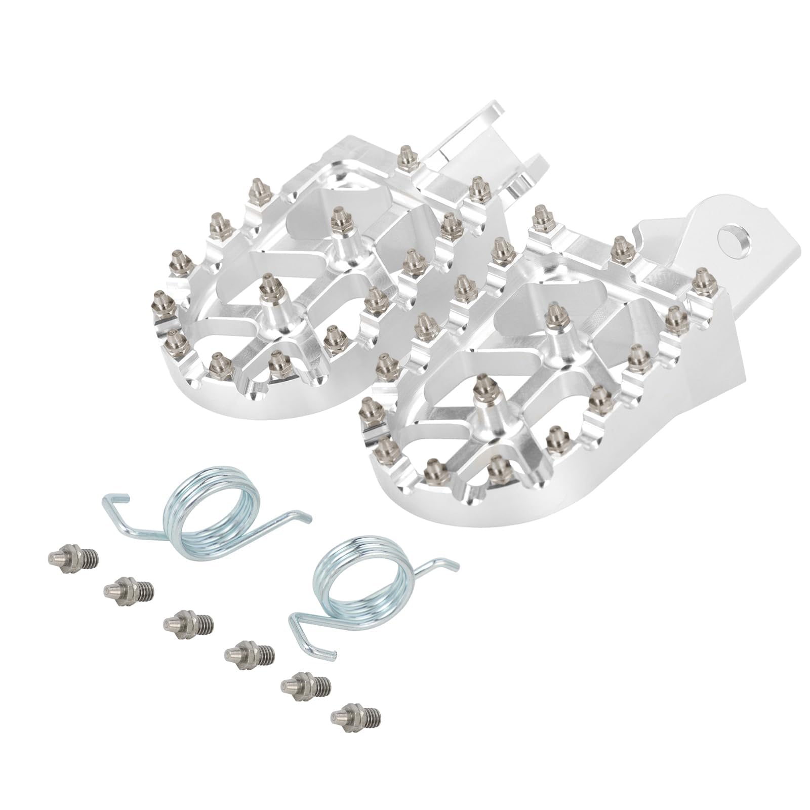 EOEIIQXZJXG Motorcycle Footrest Pegs, for Kawasaki KX65 KX80 KX85 KX100 KX112 SUZUKI RM65 RM100 2000-2022 Rider Passenger Footrest CNC aluminum Non-slip Pegs Footstool,D