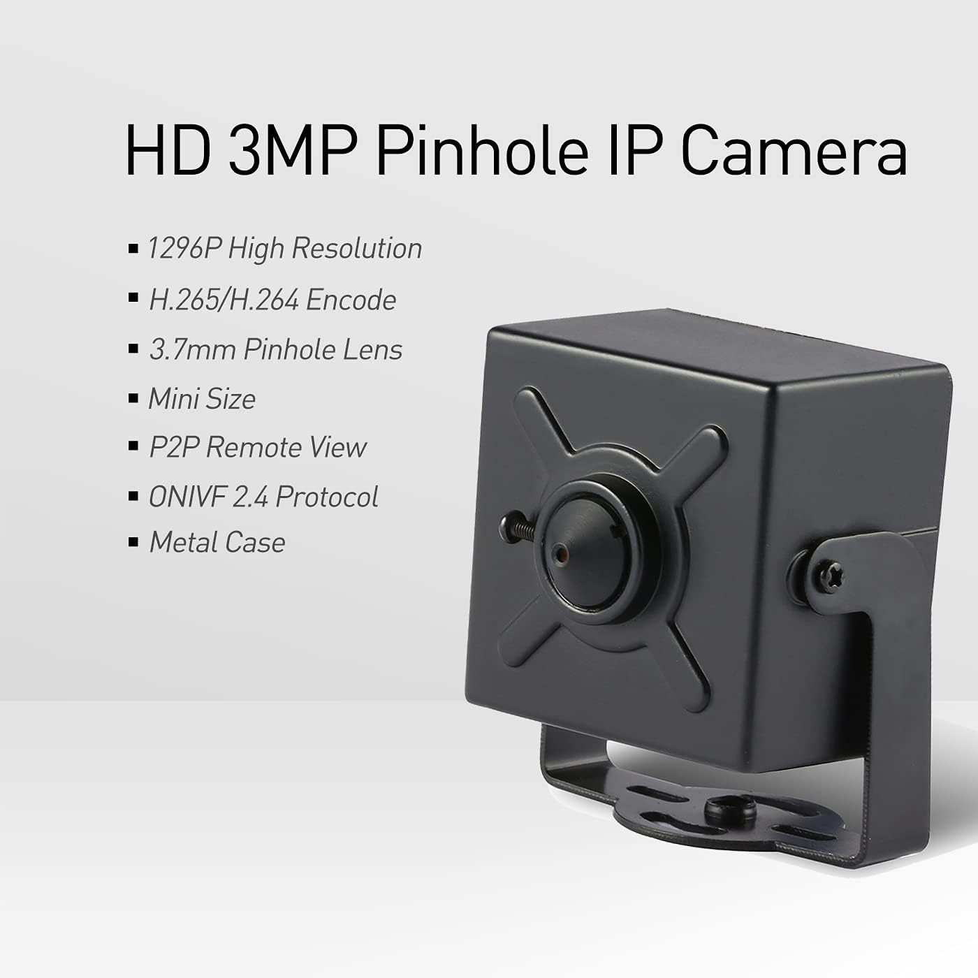 Key features of the REVOTECH HD 3MP Pinhole IP Camera
