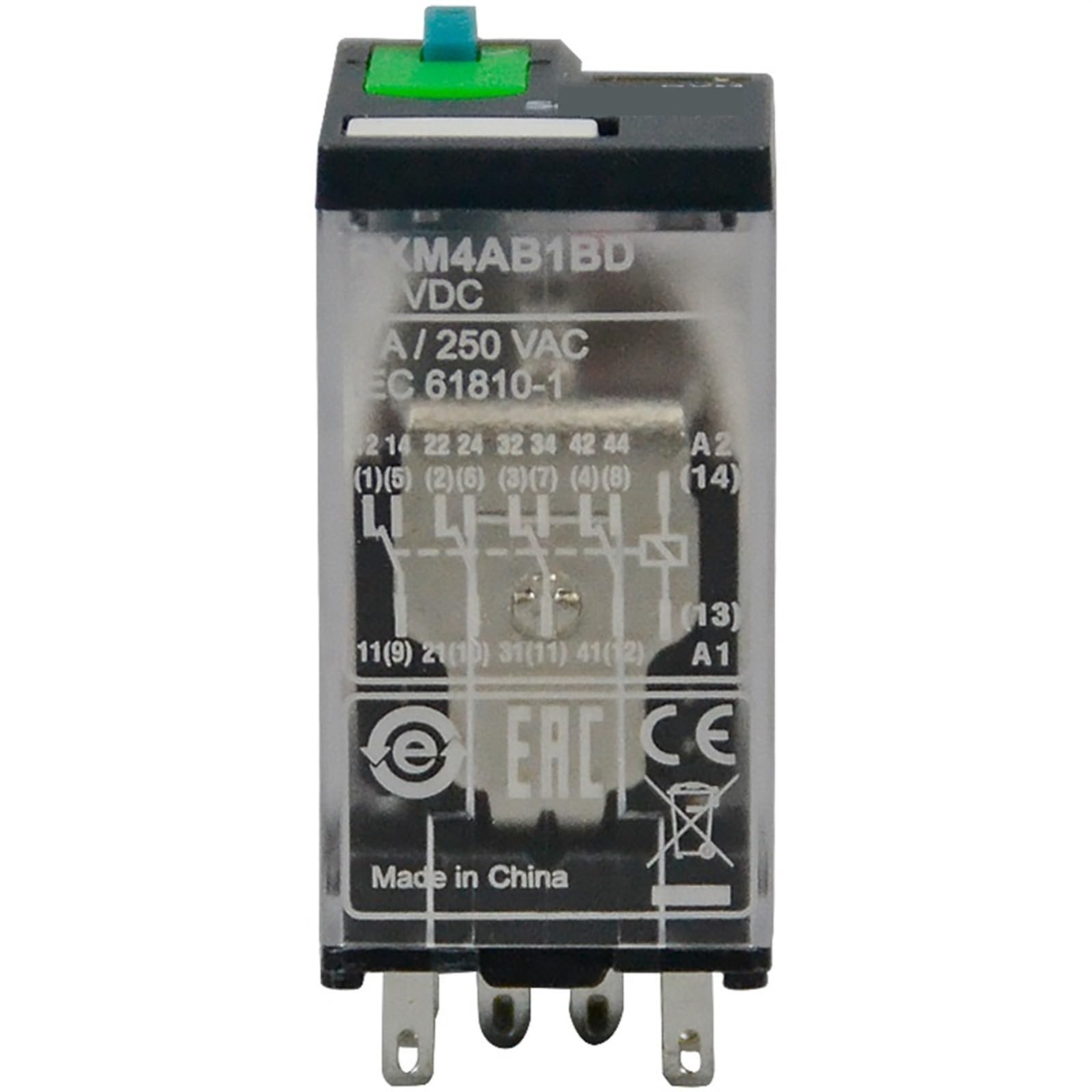 Relais RXM4AB1BD Schneider miniature 4CO 6A sans LED pour automatisme 24V DC
