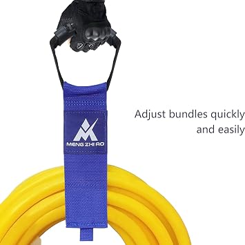 4 Pcs Heavy Duty Blue Polypropylene Pool Vacuum Hose Storage Holder with Carrying Handle, Perfect for Garden Hose, Pool Hose, Garage Tool etc.