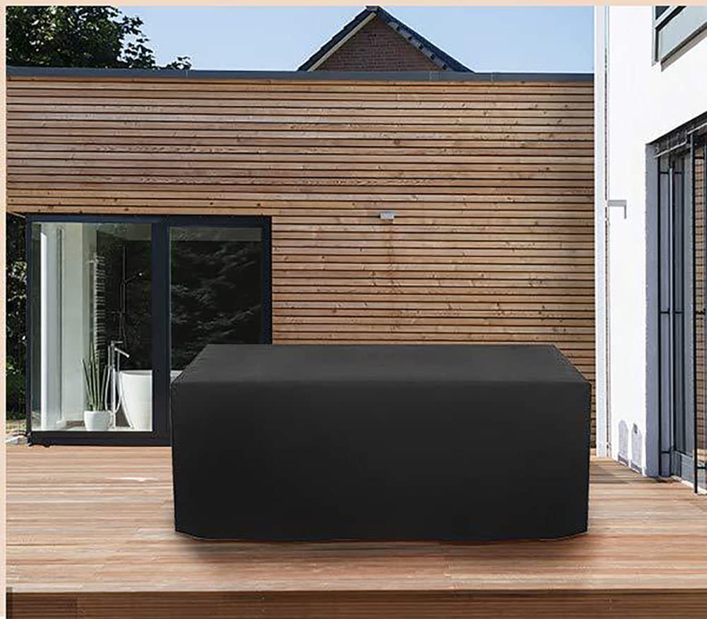 BASHI Copertura per mobili da giardino, rettangolare, impermeabile, in tessuto Oxford resistente, per mobili quadrati