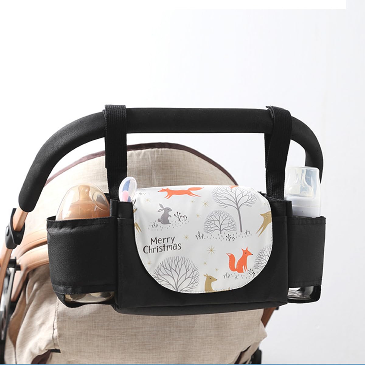 Bolsos Carritos Bebe, Ruspela Organizador de Cochecito de bebé Universal Organizador de Cochecito de bebé Bolsa Colgante multifunción Bolsa Organizador Accesorios Cochecito Little Fox