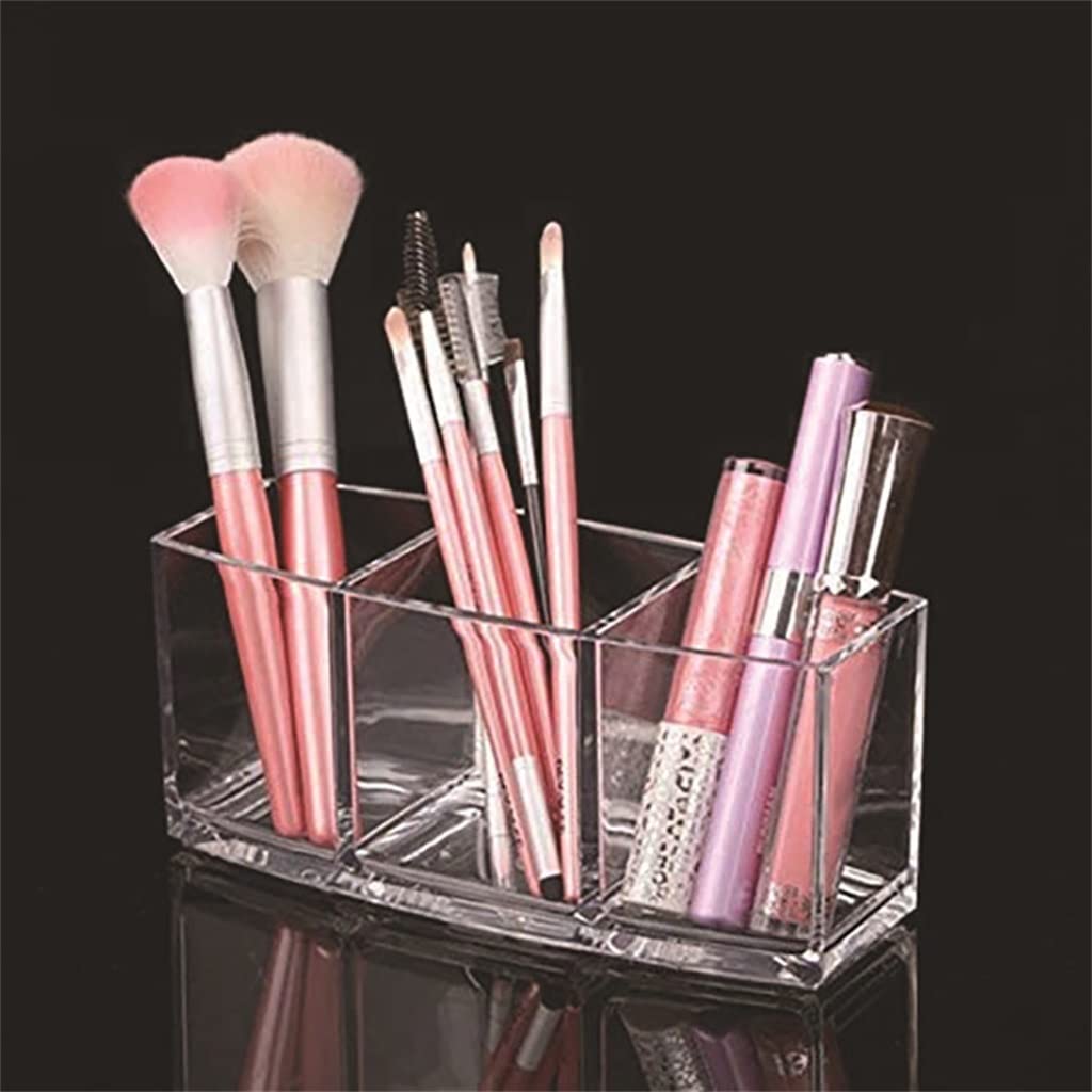 TJLSS Soporte para brochas de Maquillaje, Organizador de Maquillaje, Caja de Almacenamiento de cosméticos, lápiz Labial, lápiz de Cejas, Soporte de exhibición Present