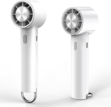 Minthouz Handheld Portable Turbo Fan with Ice Cooler, Rechargeable Personal Small Pocket Fans for Travel, Outdoor, Camping, Hiking