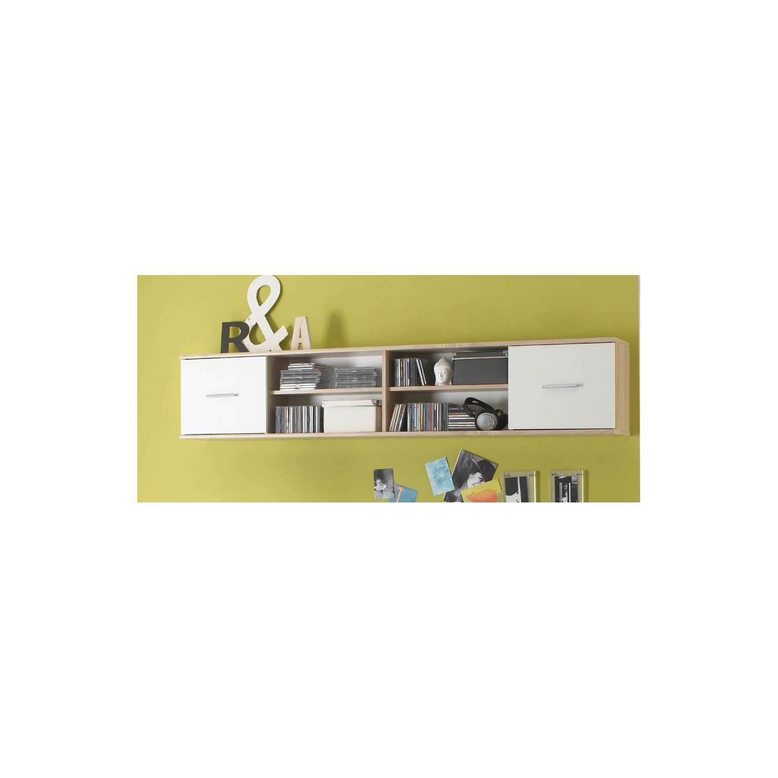 AVANTI TRENDSTORE - Neo - Set camera per bambini o ragazzi in laminato di quercia Sonoma/bianco
