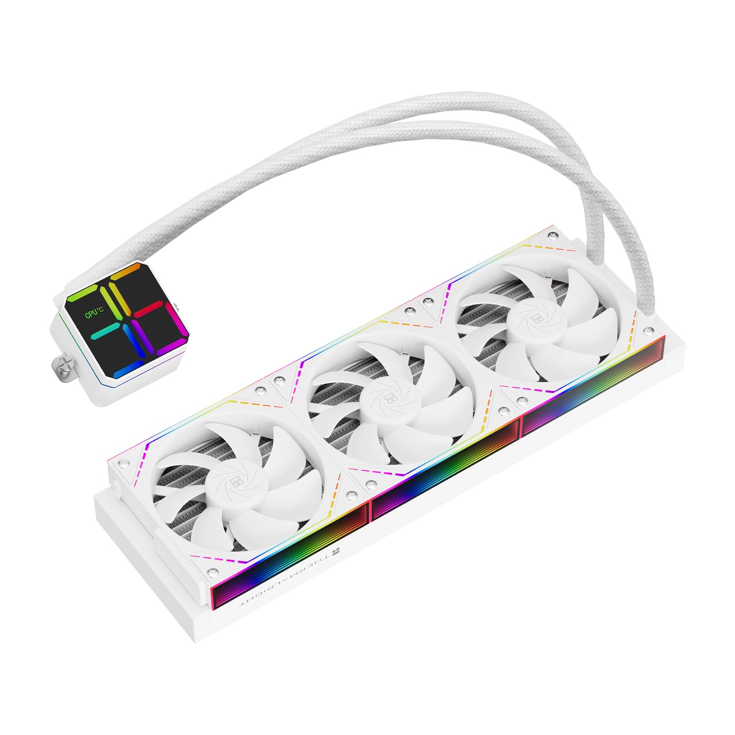 Thermalright TR Magic Qube 360 ARGB chłodnica cieczy do CPU, wentylator z klocków o prędkości 2000 obr./min, do AM4/AM5, Intel LGA115X/1200/1700/1851, zmiana kolorów sterowana temperaturą, wyświetlacz