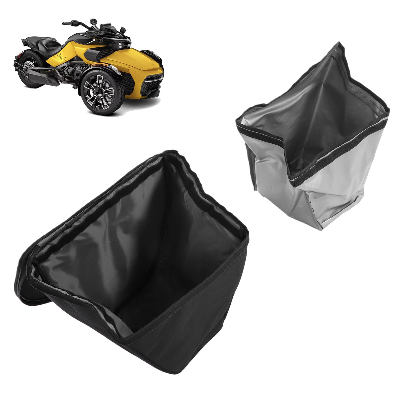 Generic Torba Bagażowa na Przedni Bagażnik Motocykla Szczelna Przenośna Izolowana Chłodnica Organizator dla Spyder F3 2019-2024, Pikniki na Plaży Piesze Wycieczki Camping