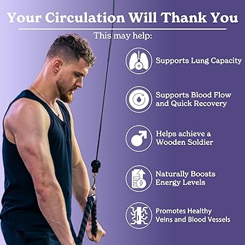 Mars Nitric Oxide Capsules with L-Arginine & L-Citrulline, Pre Workout Nitric Oxide Supplement for Men, Blood Flow & Circulation Support, 60 Capsules