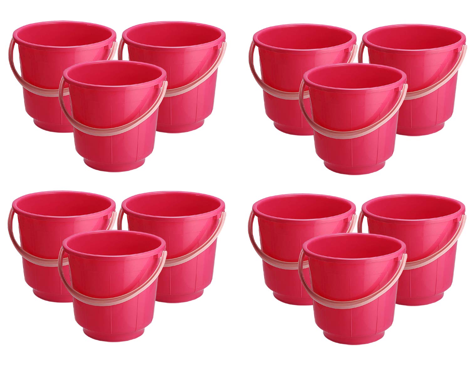 Kuber Industries 12 Piece Plastic Bucket Set, 16 litres (CTKTC27) (B07GR8CMLJ) Amazon Price History, Amazon Price Tracker