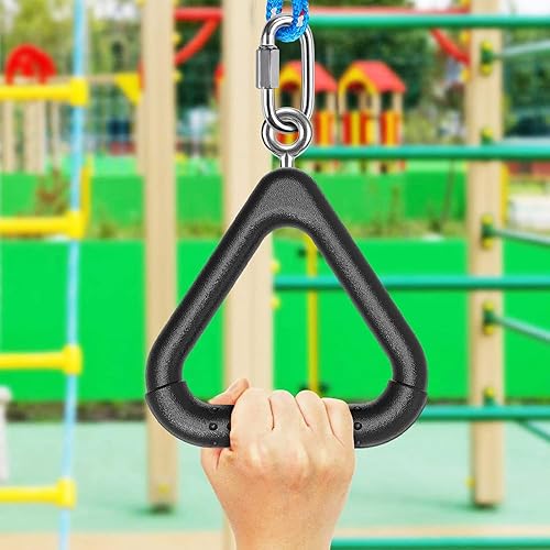 Miniatura 4 de Dolibest Monkey Bars Trapecio Bar Kids Monkey Bars Playground Trapecio Bar Anillos Swing Sets para patio trasero con barras de mono Curso Ninja para