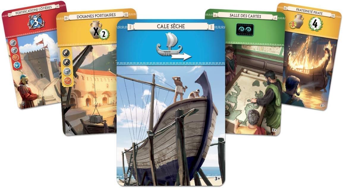 Asmodee 7 Wonders Armada Board Game EXPANSION - Conquer the Seas and Explore Distant Isles, Civilization Strategy Game for Kids and Adults, Ages 10+, 3-7 Players, 40 Min Playtime