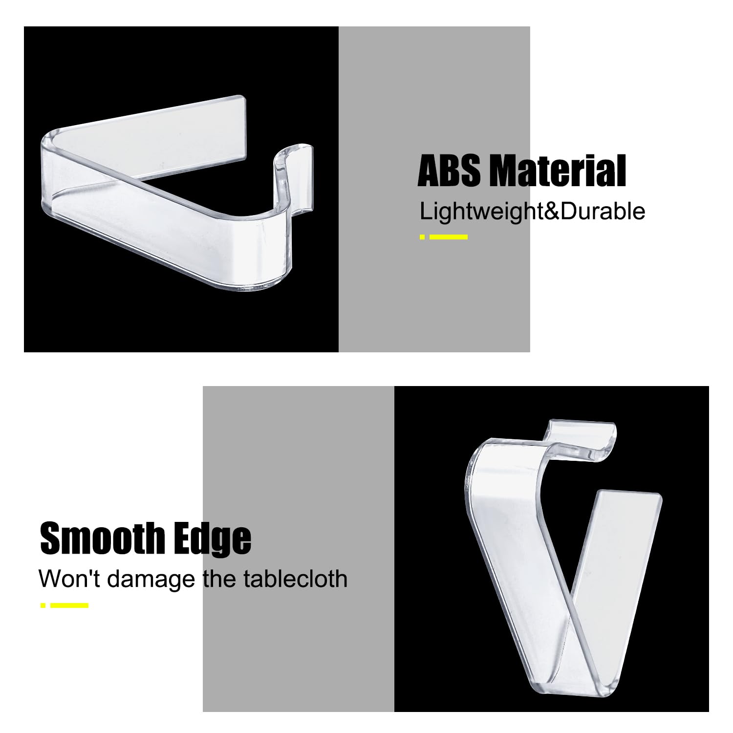 Clip Per Tovaglie 8 Pezzi - Ferma Tovaglia Trasparente Per Picnic E Outdoor - Foto 2