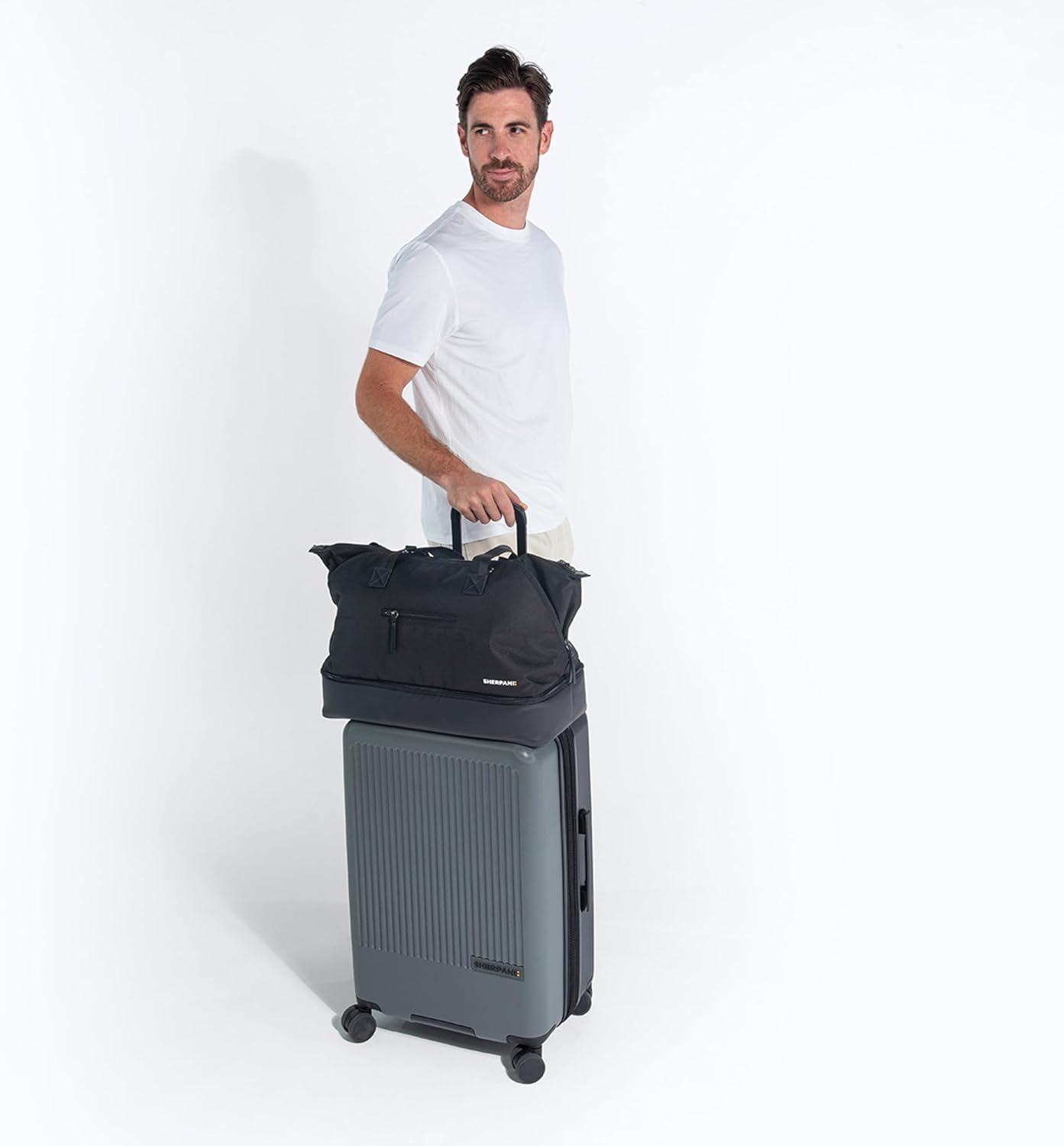 Sherpani Boston, Anti Theft Weekender Bags, Travel Duffel Bag, Carry On Tote Bag with Removable Shoe Bottom Compartment