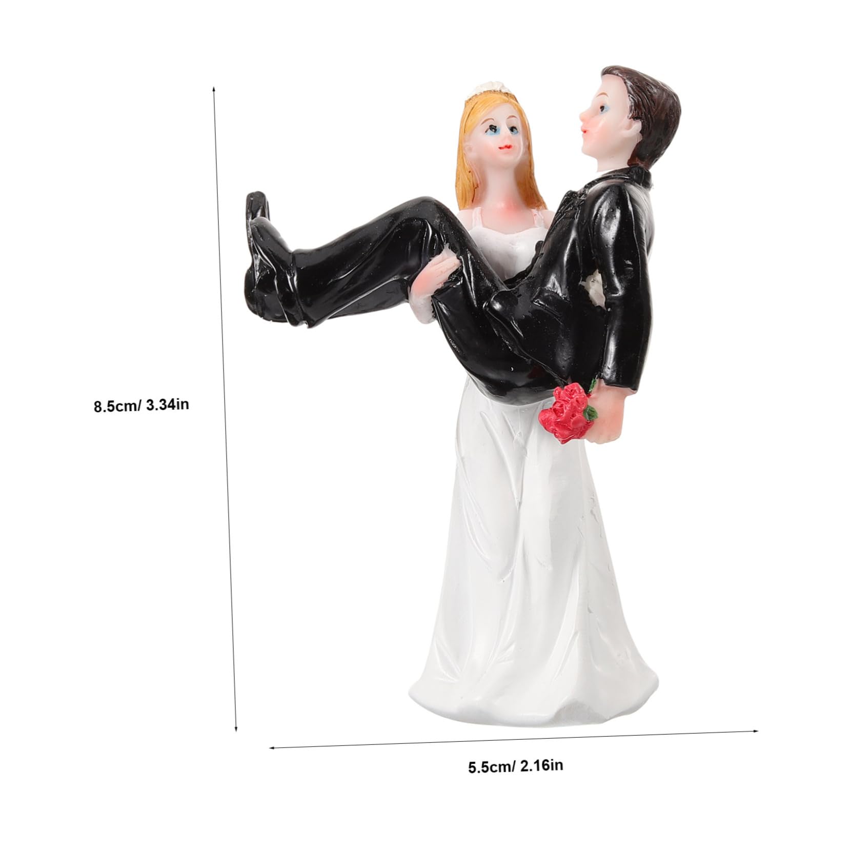 Cabilock 2stücke Brautpaar Figurine Aus Resin Hochzeitsdeko Tortenaufsatz Für Braut Und Bräutigam Romantisches Als Hochzeitsgeschenk Perfekter Fotorequisit Für Unvergessliche Momente