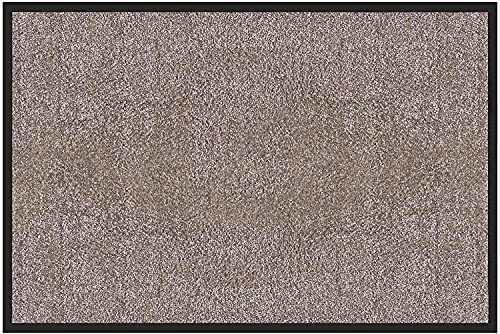 etm® Schmutzfangmatte - Fußmatte in vielen Größen - Türmatte Fußabstreifer für Haustür innen und außen (Beige/Rosé, 90x120 cm)
