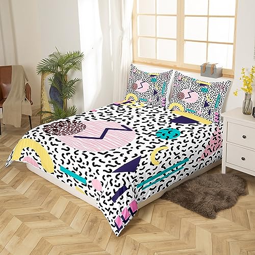 Housse de couette Memphis rétro pour dynamiser la chambre d'un ado