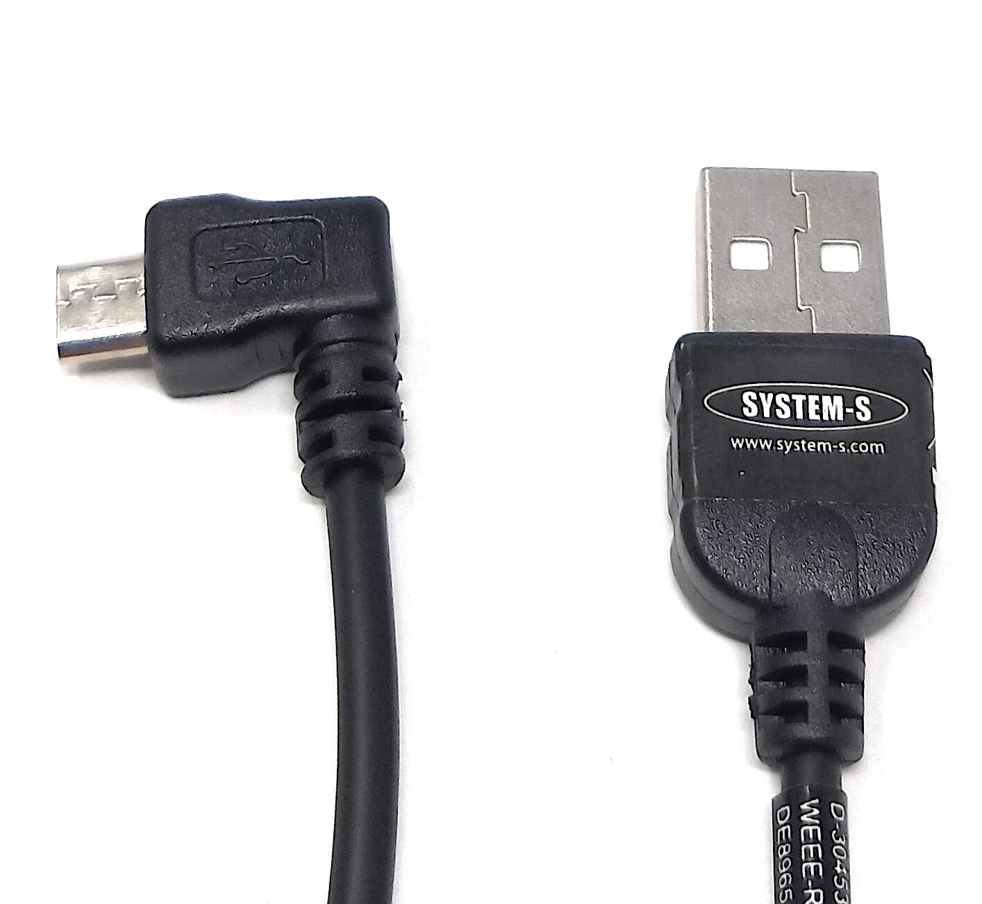 Cavo dati micro USB 2.0 cavo di ricarica 140 cm 90 gradi angolato sinistro co