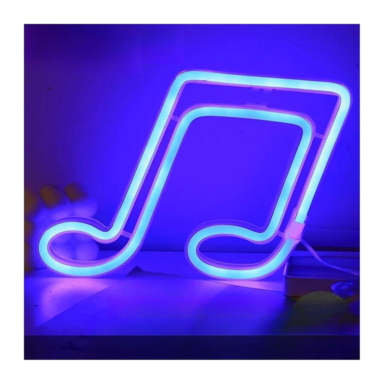 Néon LED musique bleu : finies les fêtes tristes sans ambiance