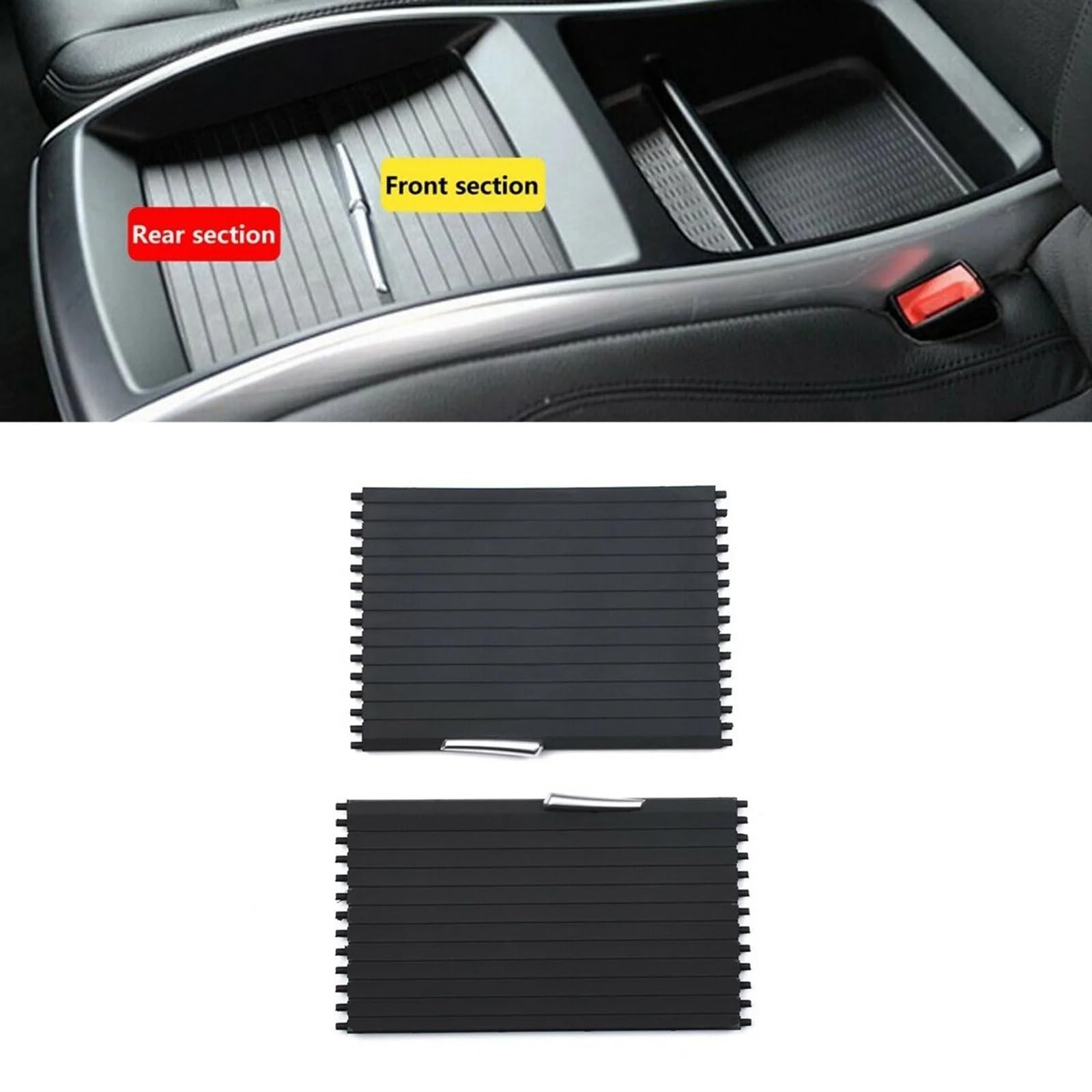 Cubierta de persiana Enrollable for portavasos de Consola Central de sección Delantera/Trasera de Coche, for, for BMW, X5 X6 E70 E71 2007-2014 51166954943