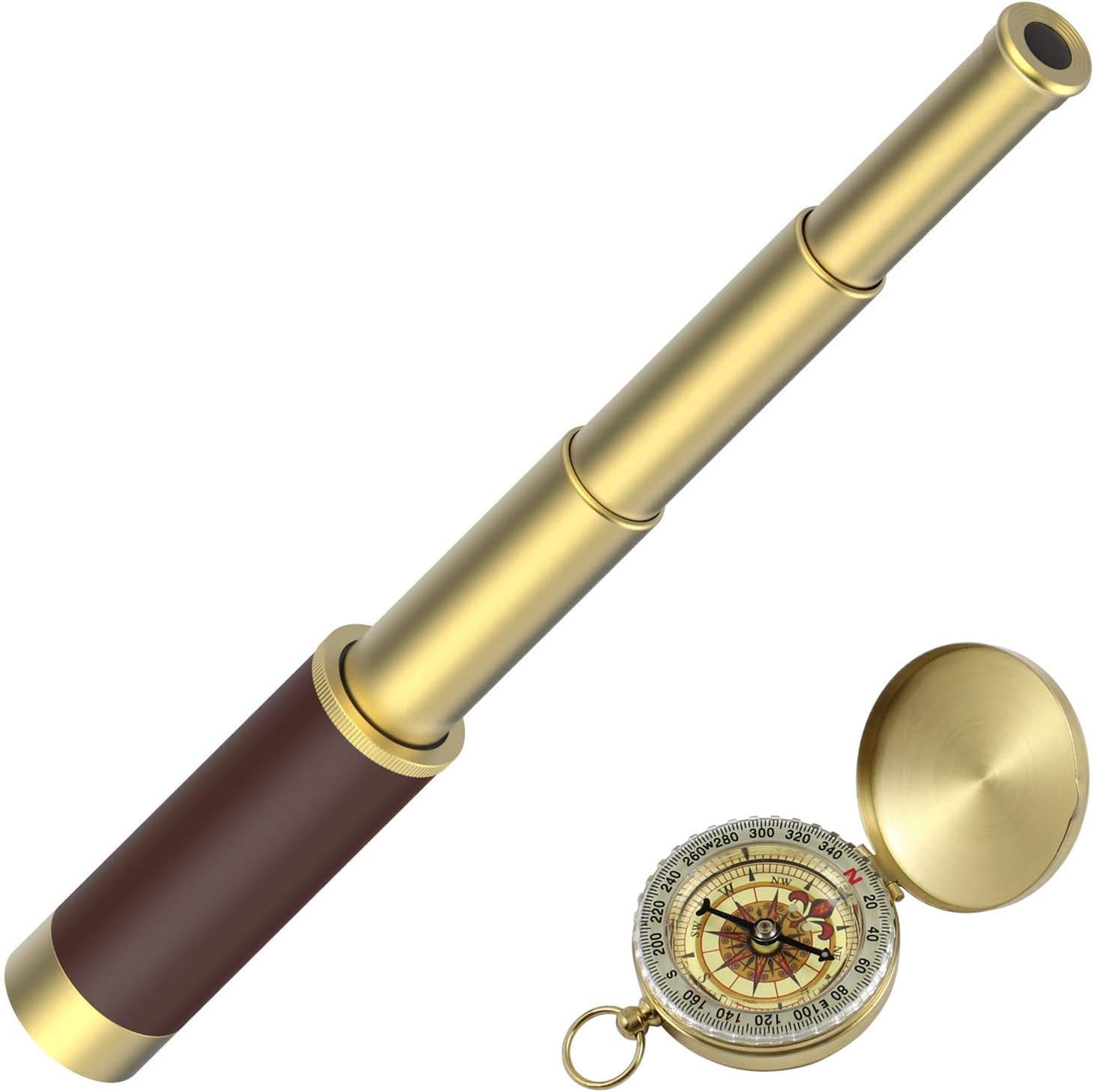 Xuhal 2 Pieces Pirate Telescope Spyglass Pirate Telescope