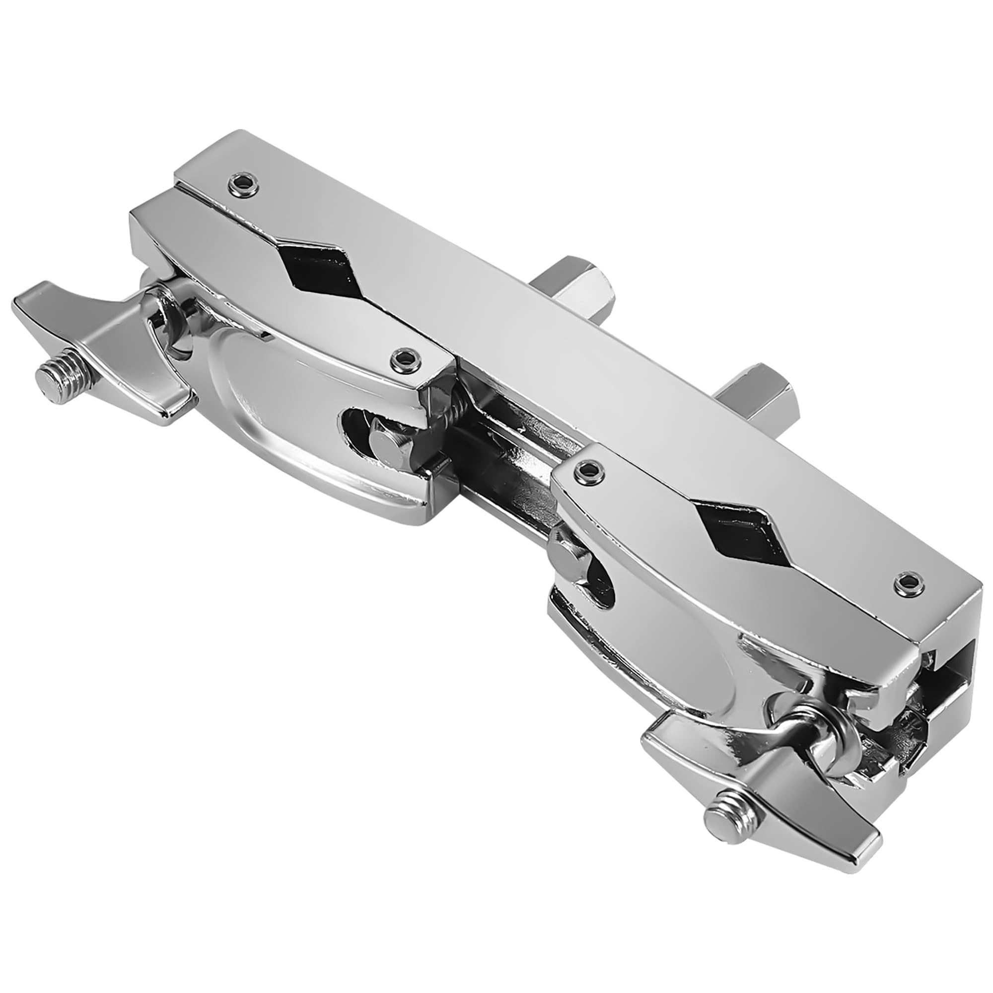 Musiin Silver Dual Drum Clamp with Adjustable Quick Release Structure, Crafted from Quality Stainless Steel Material