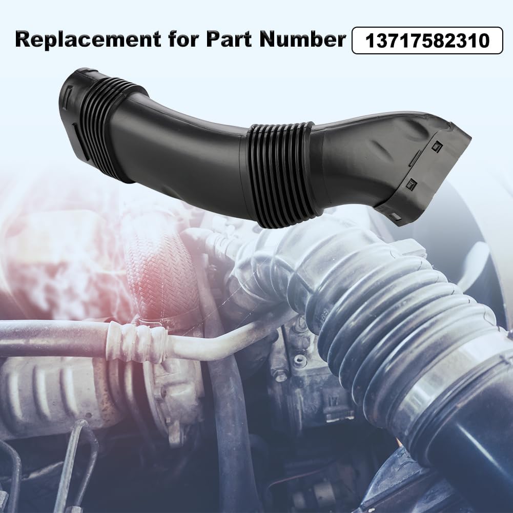 WMPHE Engine Air Intake Hose Compatible with 2011-2016 BMW 535i 2014-2016 535i GT 2011-2016 740i 2012-2015 ActiveHybrid 5 2013-2015 ActiveHybrid 7 3.0L L6 Replace for 13717582310