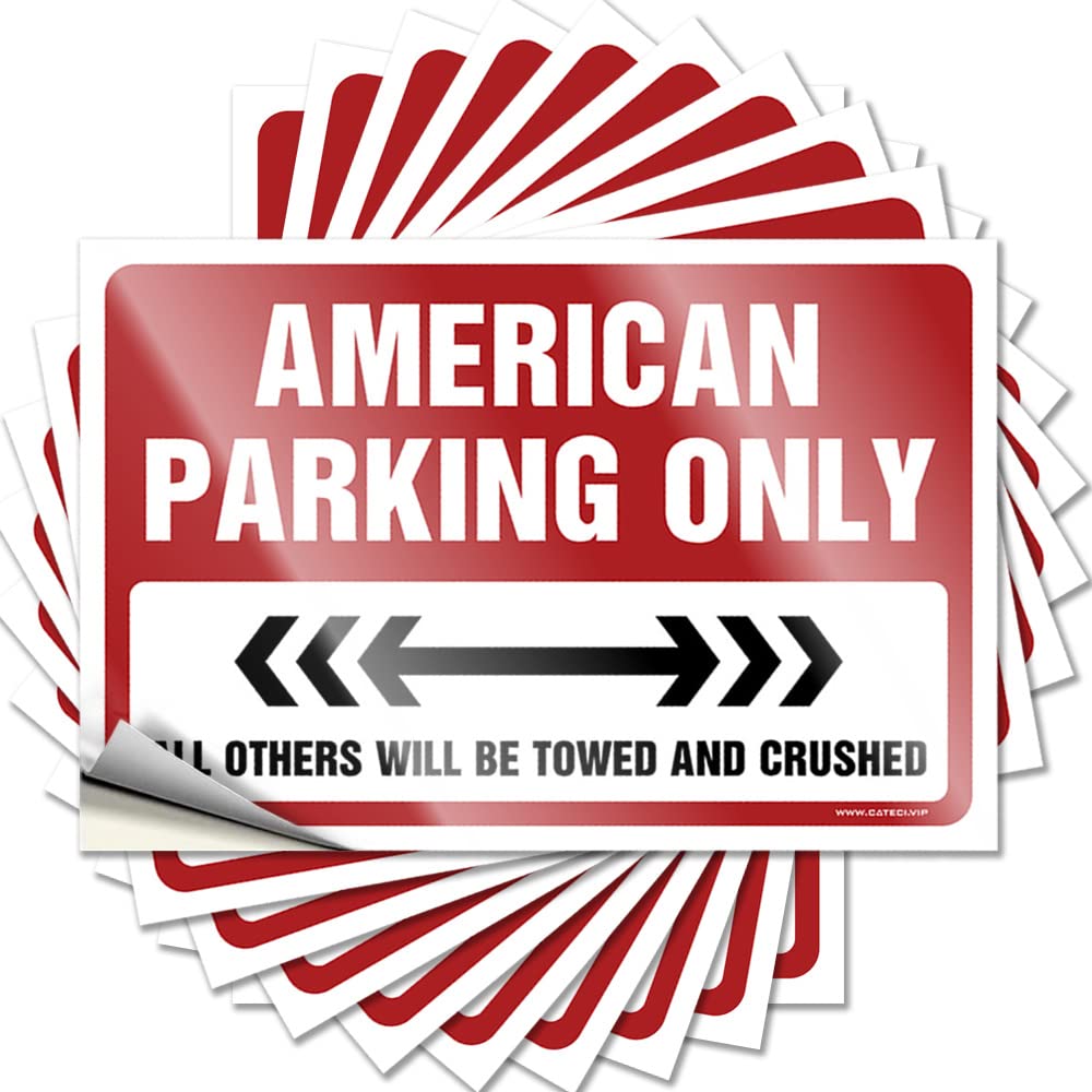 American Parking Only Accessories Scented - House Accessories for Home Tattoo Self Adhesive Sticker(12X18CM)