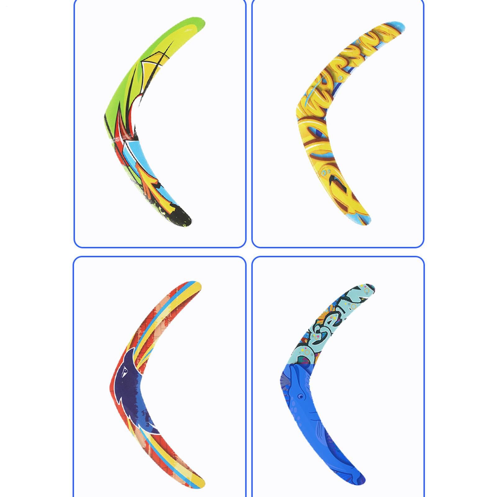 Formazione professionale Boomerangs - Attrezzatura sportiva premium a V | Design ibrido in schiuma e plastica resistente alle intemperie per giochi parco/spiaggia di 6 anni per adulti