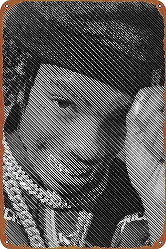 YNW Affiche de musique hip-hop Melly Rapper 20,3 x 30,5 cm – Plaque en métal vintage pour maison, bar, pub, garage, décoration, cadeaux