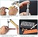 PXBBZDQ Leather Stamps for Leather Working 37 PCS Leather Stamping Kit Contains 10 Numbers and 26 Letters 1/4”