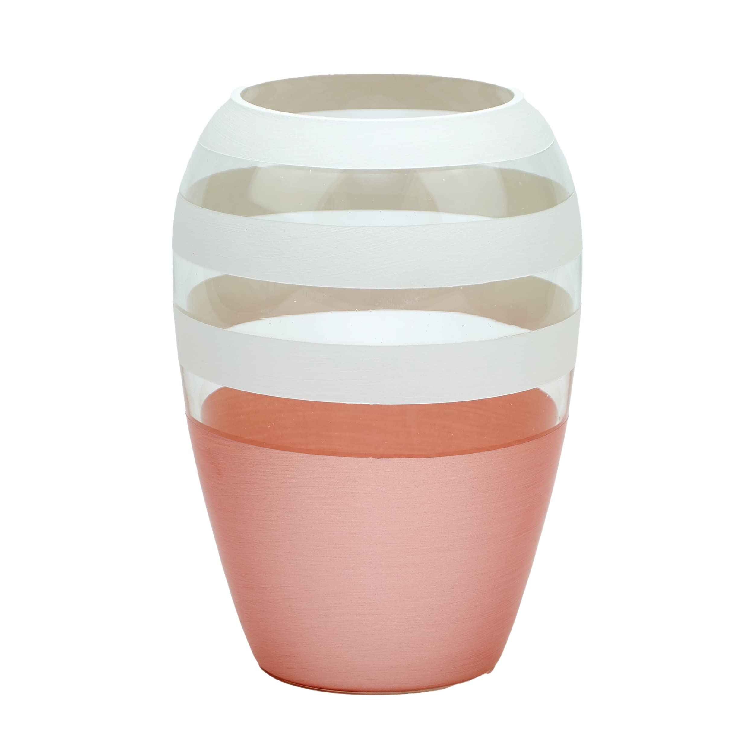 ZawadeeHandpainted Glass Vase for Flowers | Art Oval Vase | Gift for her | Home Room Decor | Table vase 8 in