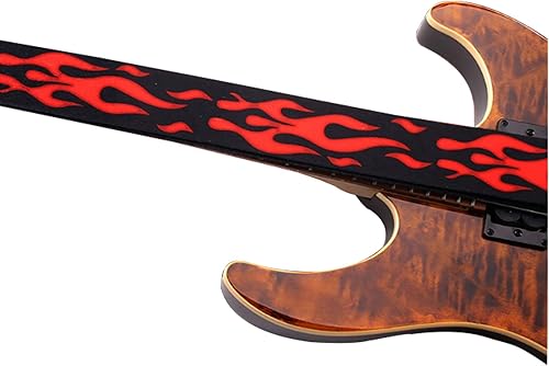 Miniatura 6 de RAUYIVANY Correa de guitarra de nailon y poliéster, longitud ajustable (35-58 pulgadas), adecuada para guitarra clásica, eléctrica, guitarra