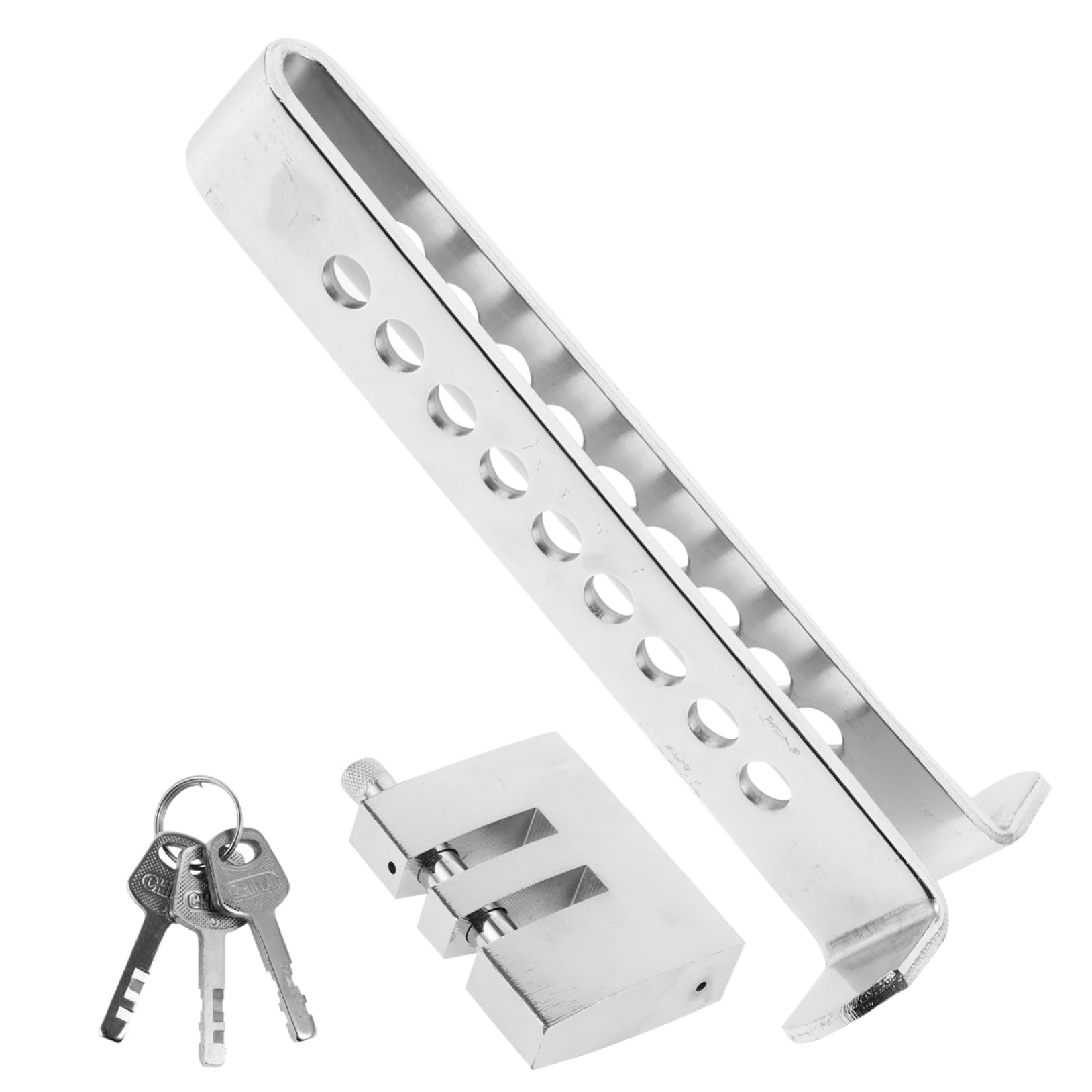 HOLIDYOYO Theft Adjustable Clutch Lock for Steering Wheels Retractable Car Security Device Fit for Models Reliable Brake Pedal Locking Height