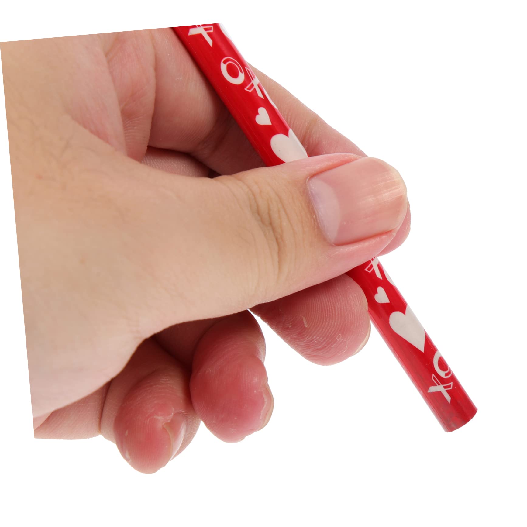 STOBOK 200stücke Hb Bleistifte Für Multifunktionale Holzbleistifte Mit Herz-muster Für Schreiben Zeichnen Für Kindergarten Zufällige Designs Für