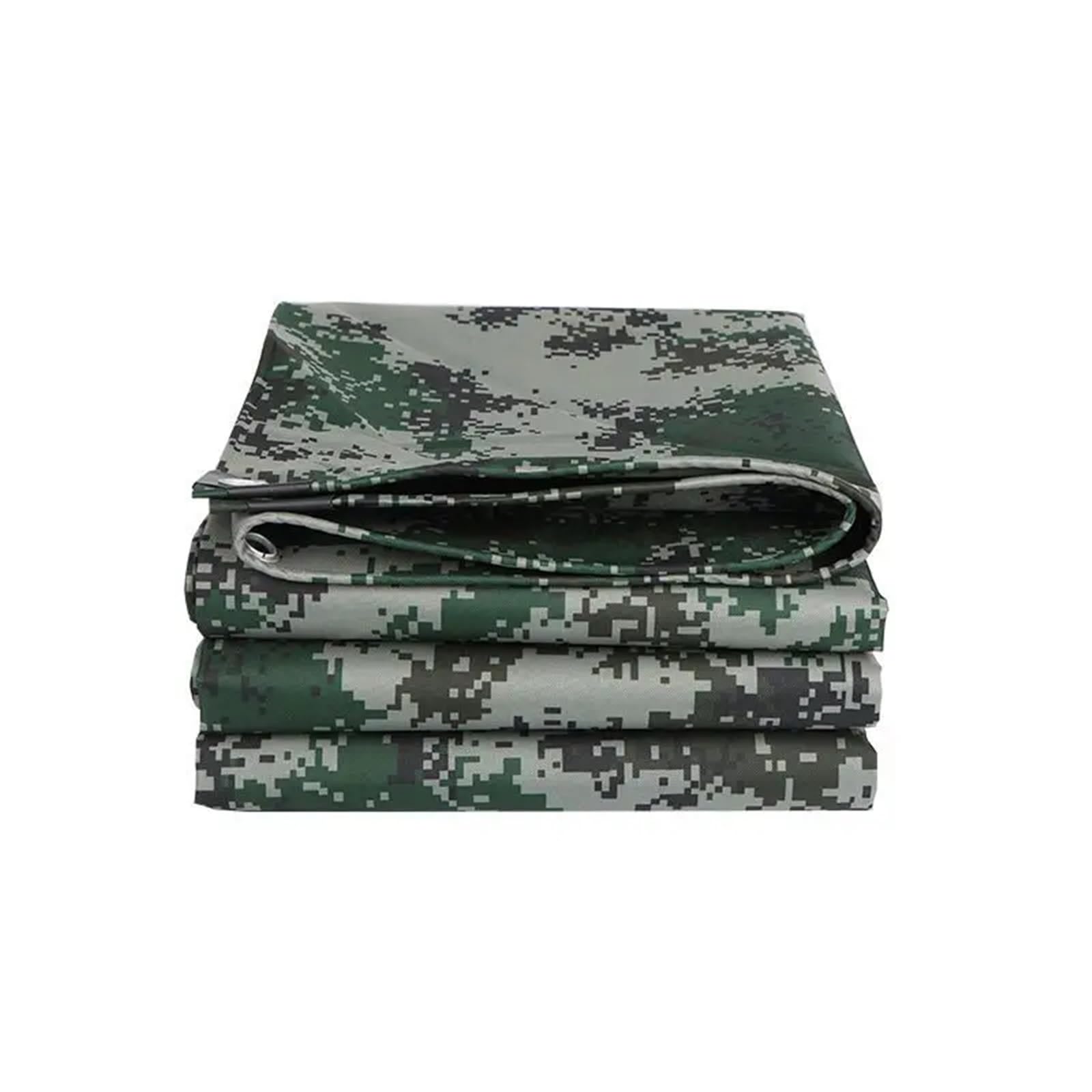 Waterproof Tarp, Tarpaulin Outdoor Multicolor Multiple Sizes Car Garden Sun Shade Sail Cover(Green Digital,3x3.0m)