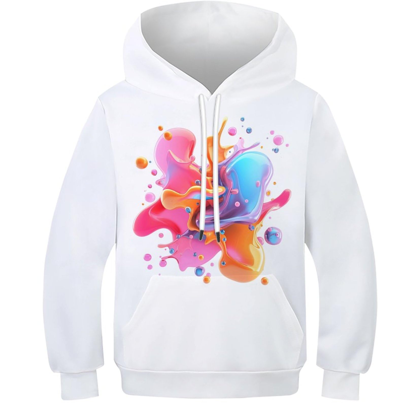 Sweat à capuche enfant avec motif vectoriel imprimé 3D 9-11 ans - 8